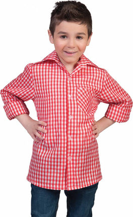 Feestbazaar Tiroler blouse kind rood