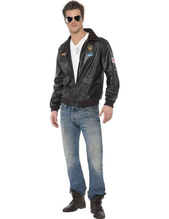 Feestbazaar Top Gun bomber jas zwart