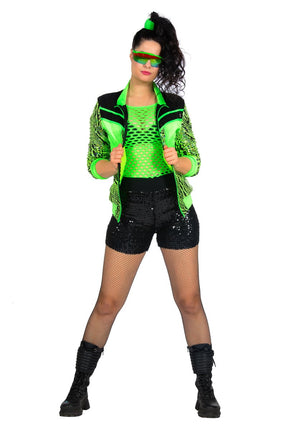 Feestbazaar Trainingsjack Neon Groen Vrouwen