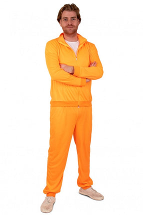 Feestbazaar Trainingspak heren neon oranje