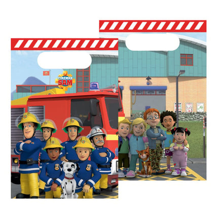 Feestbazaar Traktatiezakjes Brandweerman Sam (8st)