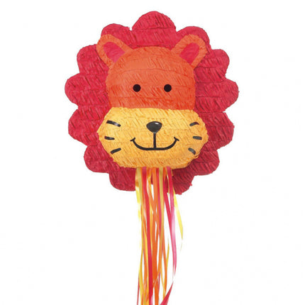 Feestbazaar Trekpiñata Leeuw - 39.9x41.9 cm