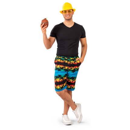 Feestbazaar Tropische Hawaii Broek Sunset Heren