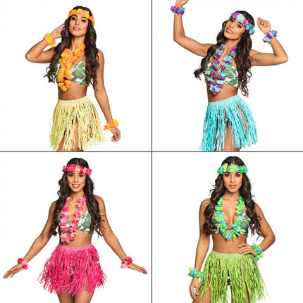 Feestbazaar Tropische Hawaii set 4-delig