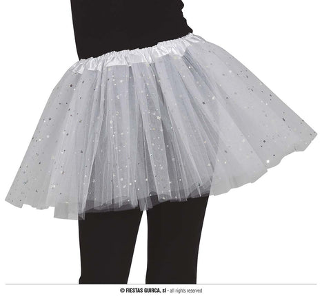 Feestbazaar Tutu Wit Sterren Kind