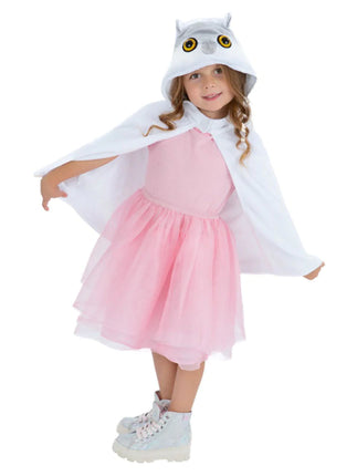 Feestbazaar Uil Cape Kind Wit