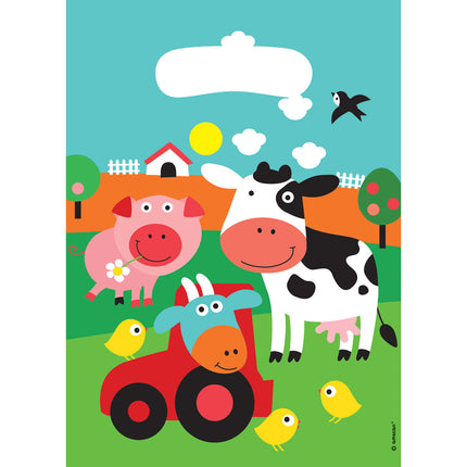 Feestbazaar Uitdeelzakjes Boerderij Dieren (8st)
