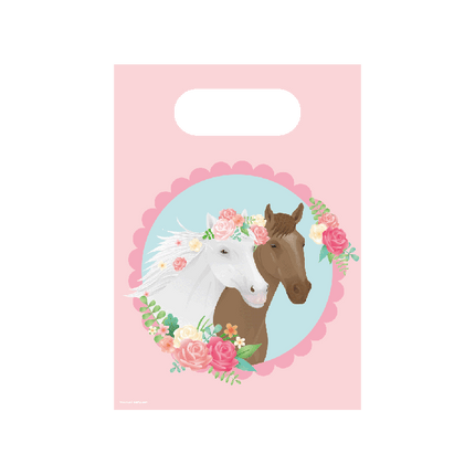Feestbazaar Uitdeelzakjes Paarden Dreams Roze (6st)