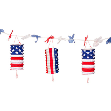 Feestbazaar USA Party Lampion Slingers 3,6 mtr
