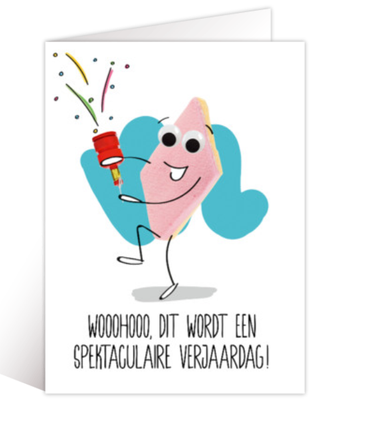 Feestbazaar Verjaardagskaart 'Spektaculaire Verjaardag'