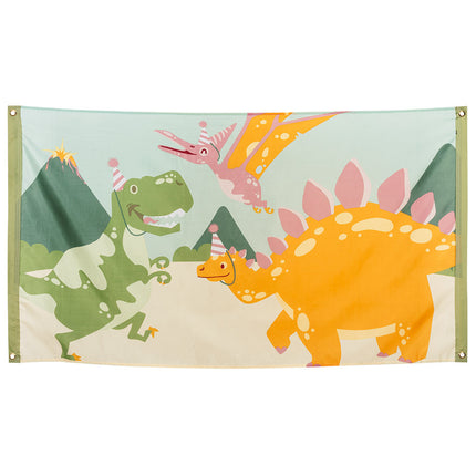 Feestbazaar Vlag Dino Party (90x150cm)