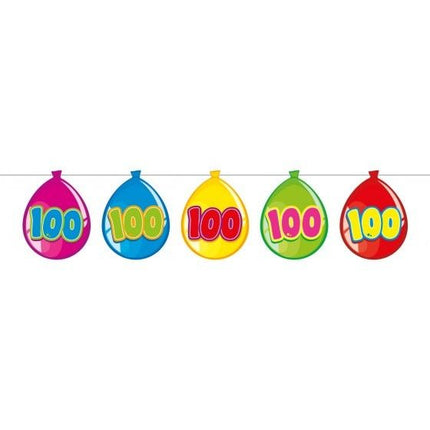 Feestbazaar Vlaggenlijn ballonnen 100 jaar