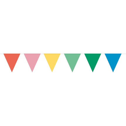 Feestbazaar Vlaggenlijn Retro Meerkleurig (10m)