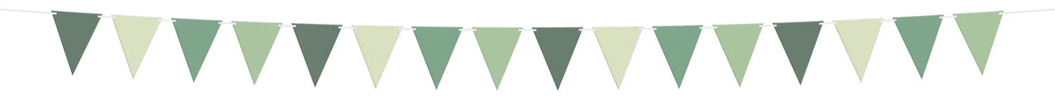 Feestbazaar Vlaggenlijn Serene Sage Groen (6m)