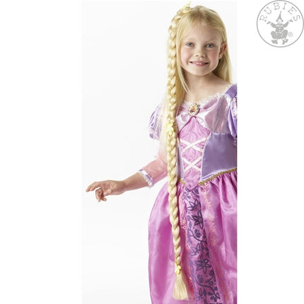 Feestbazaar Vlecht Rapunzel junior 90 cm synthetisch blond