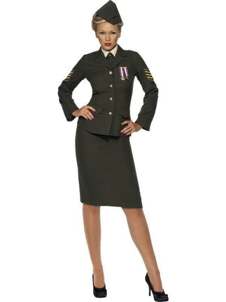Feestbazaar Wartime officier kostuum vrouw