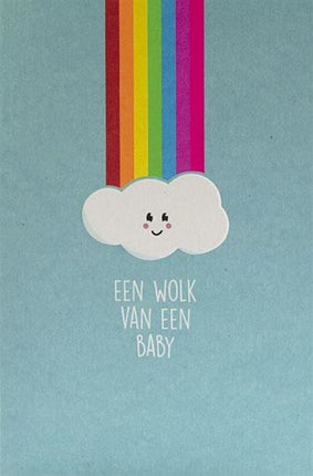 Feestbazaar Wenskaart Geboorte 'Een Wolk Van Een Baby'