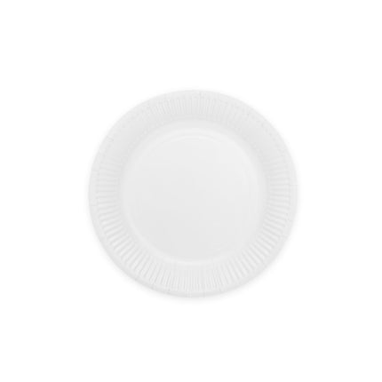 Feestbazaar Witte Gebaksbordjes 18cm (8st)