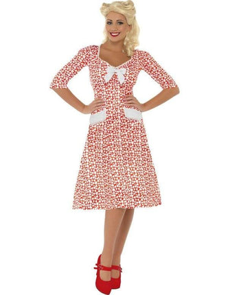 Feestbazaar WW2 1940's jurk sweetheart
