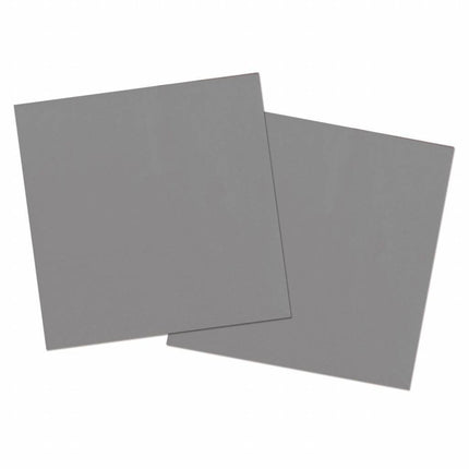 Feestbazaar Zilverkleurige Servetten Metallic - 20 stuks