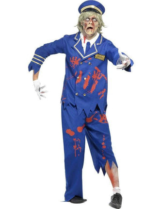 Feestbazaar Zombie piloten kostuum man