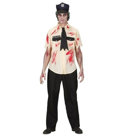 Feestbazaar Zombie politieman kostuum