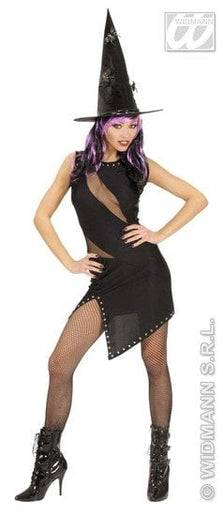 Feestbazaar Zwarte jurk Heks of Rocker