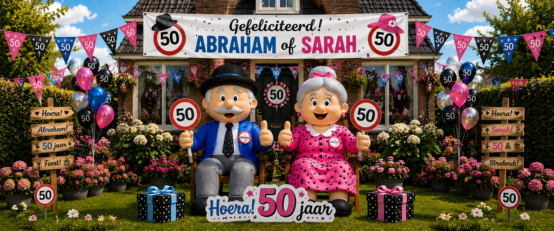 50 jaar? Tijd voor Abraham/Sarah en een knalfeest!