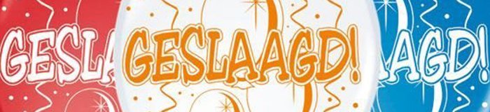 Geslaagd versiering