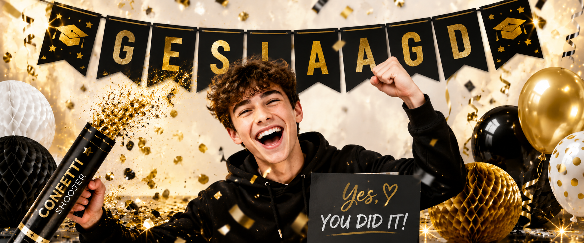 Geslaagd? Tijd voor een Feestje!