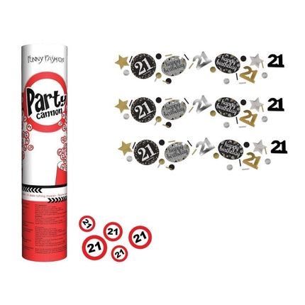 21 jaar confetti