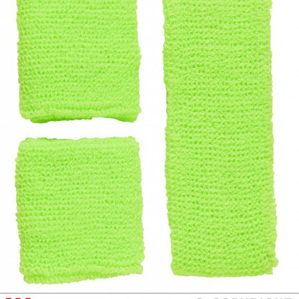 80s-zweetband-set-neon-groen