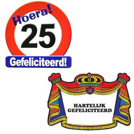 bord 25 jaar