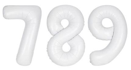 Cijfer ballon Wit Categorieën