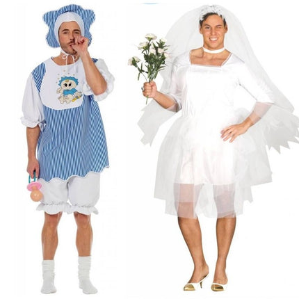 fout grappig kostuum man