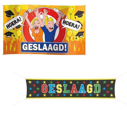 geslaagd vlag