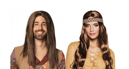 Hippie pruiken
