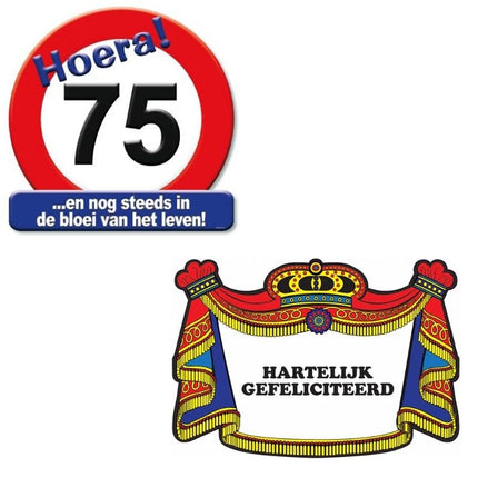 huldeschild 75 jaar
