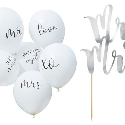 Collection image for: Mr & Mrs decoratie