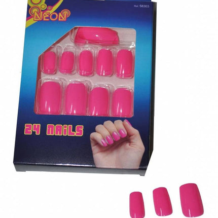 nagels-fluor-roze