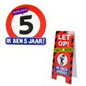 schild bord 5 jaar