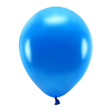 Feestbazaar 100 Metallic blauwe ballonnen 30cm