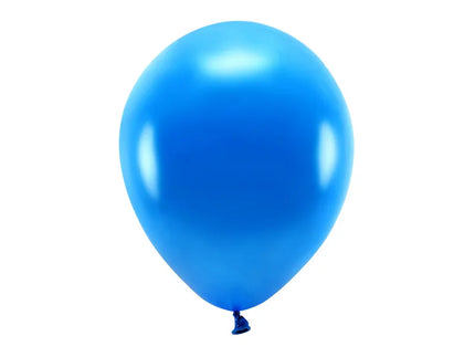 Feestbazaar 100 Metallic blauwe ballonnen 30cm