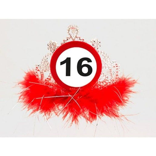 Feestbazaar 16 Jaar Verkeersbord Tiara