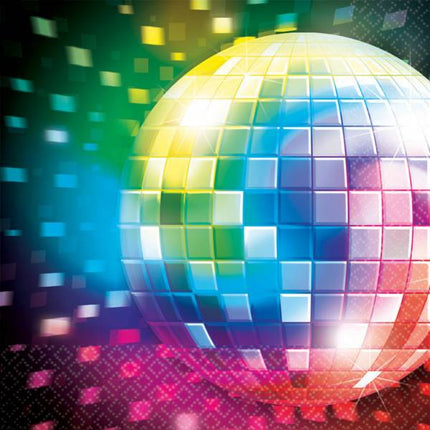 Feestbazaar 16 Servetten Disco Fever 70's
