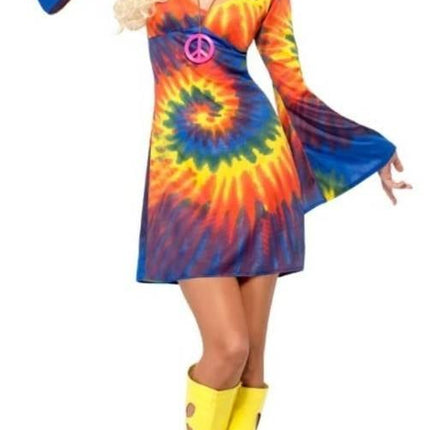 Feestbazaar 1960's Tie Dye kostuum vrouw