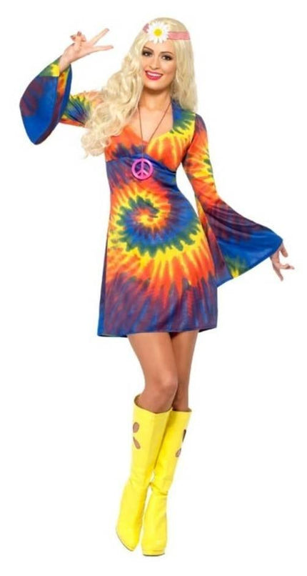 Feestbazaar 1960's Tie Dye kostuum vrouw