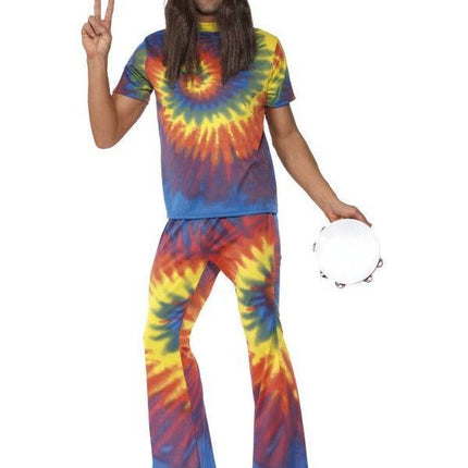 Feestbazaar 1960's tye die heren kostuum