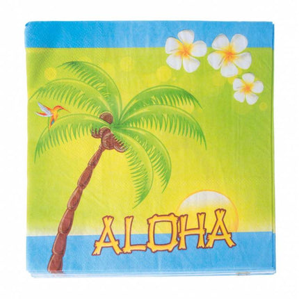 Feestbazaar 20 Tropische Aloha servetten
