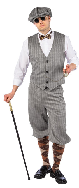 Feestbazaar 20's Outfit Grijs Heren Clarance